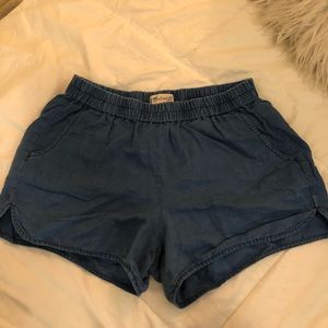 Madewell jean beach shorts